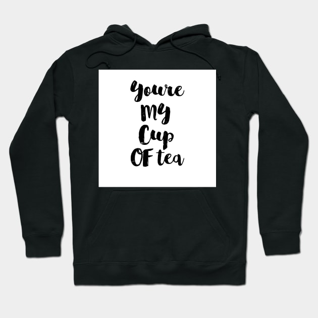 Calligraphy hand written phrases about tea Hoodie by alexrow